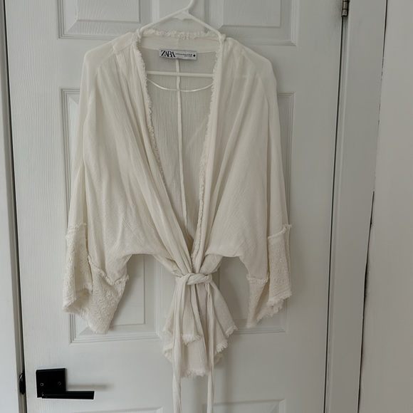Zara - belted kimono - size: xs-s - Picture 6 of 8